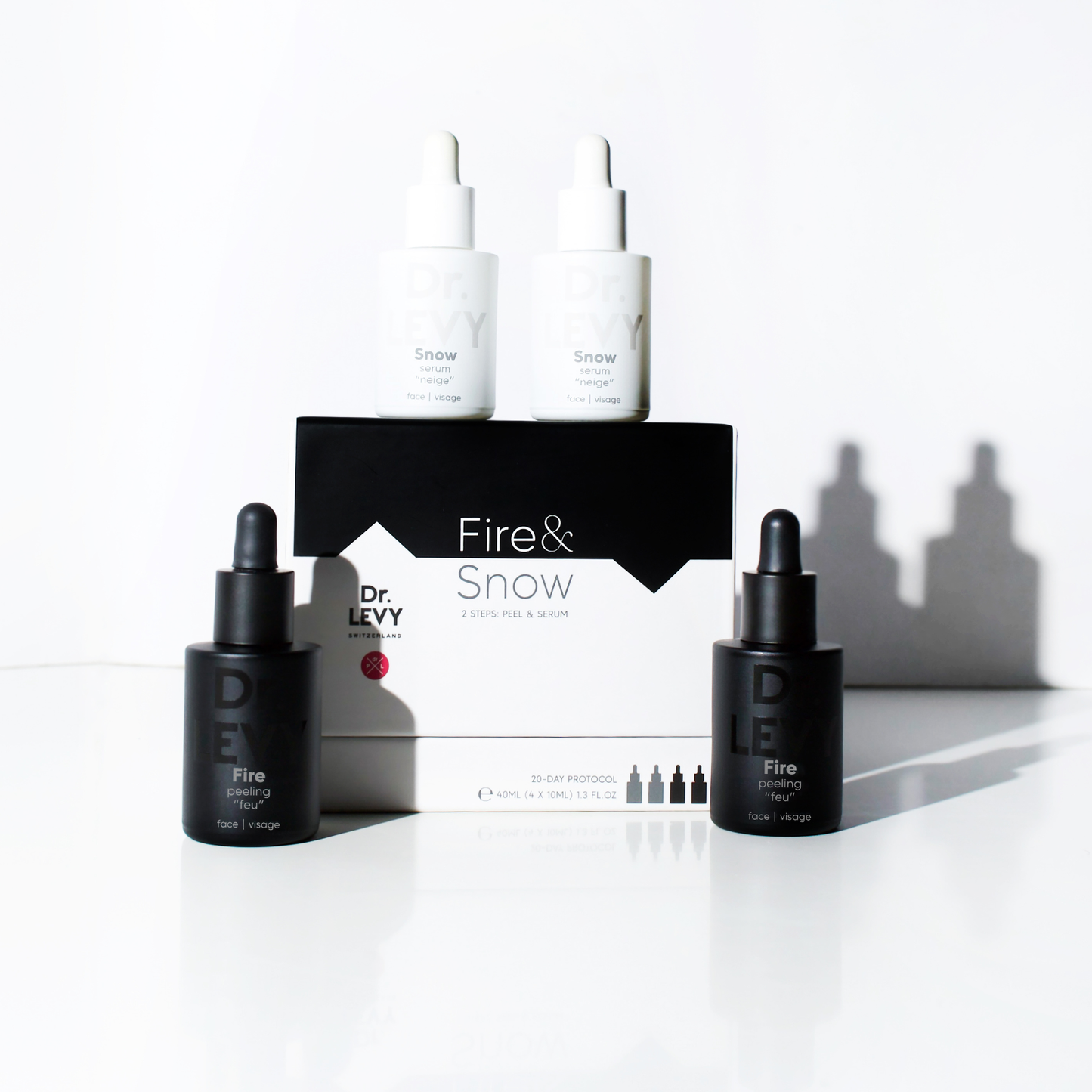 Dr. LEVY Fire & Snow Peel & Serum 40ml(4x10ml)