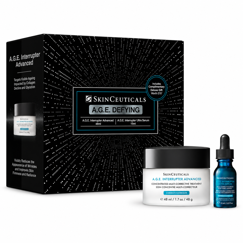 SkinCeuticals A.G.E. Defying Holiday Gift Set- A.G.E. Interrupter Advanced (48ml) + A.G.E Interrupter Ultra Serum(15ml)
