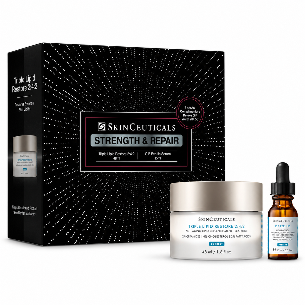 SkinCeuticals Strength & Repair Holiday Gift Set (TRIPLE LIPID RESTORE 2:4:2- (48ml) + C E FERULIC® (15ml)
