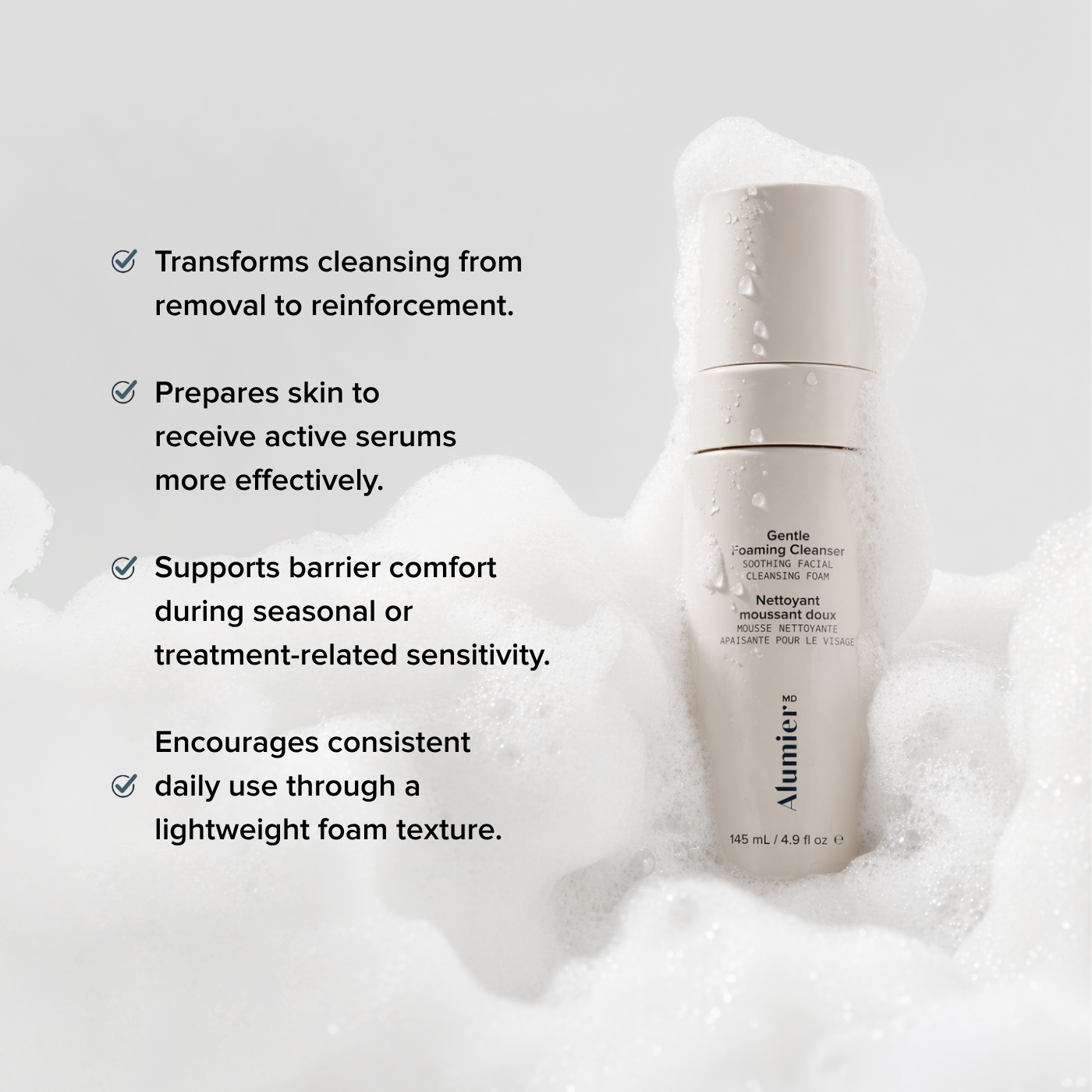 Alumier GENTLE FOAMING CLEANSER (145ml)