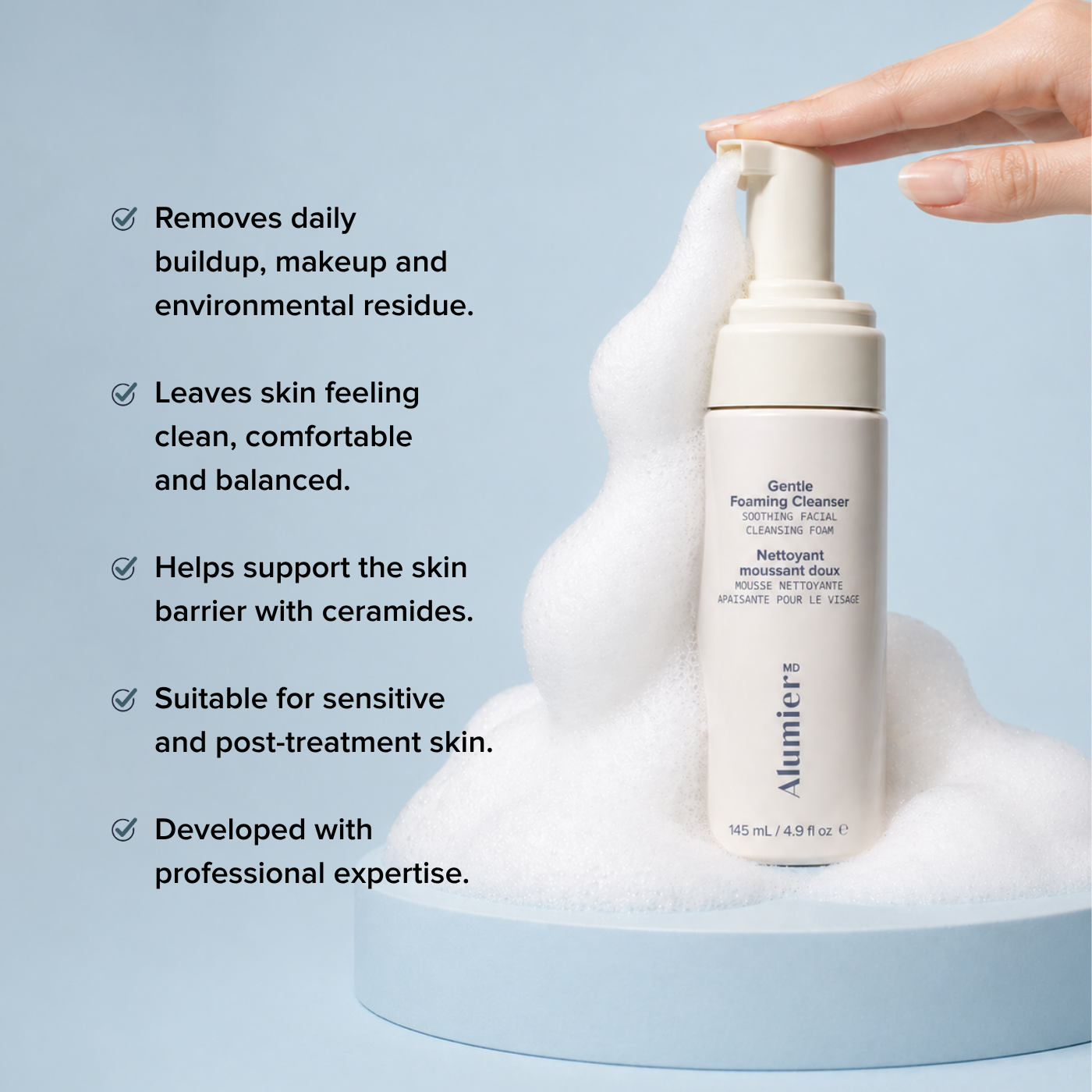 Alumier GENTLE FOAMING CLEANSER (145ml)