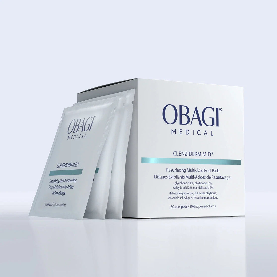 Obagi CLENZIderm M.D. Resurfacing Multi Acid Peel Pads (30 Pads)