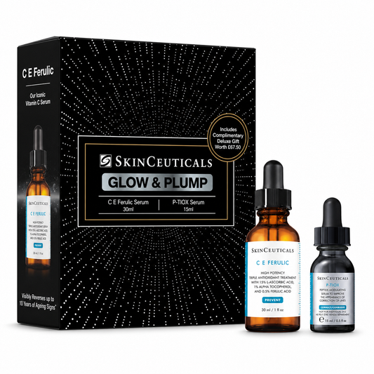 SkinCeuticals Glow & Plump Holiday Gift Set – C E Ferulic (30ml) + P-TIOX (15ml)